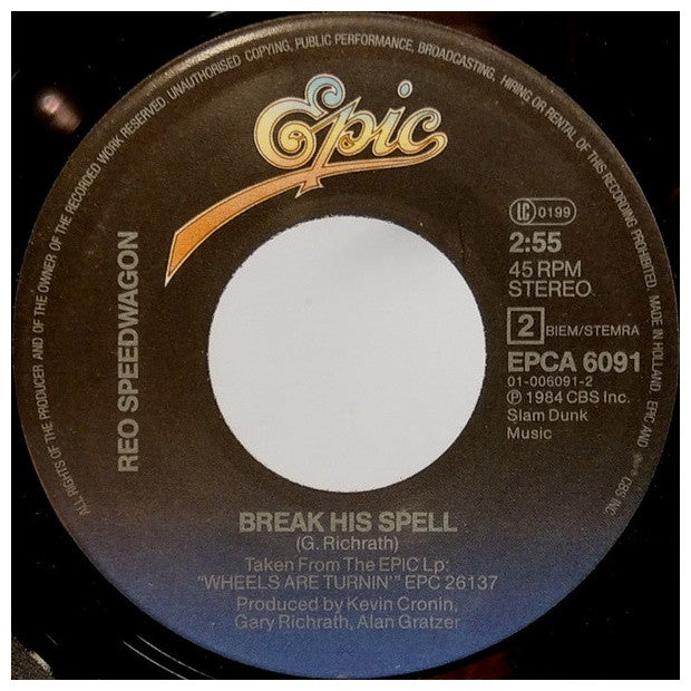 REO SPEEDWAGON - CAN T FIGHT THIS FEELING | 7" SINGLE USADO