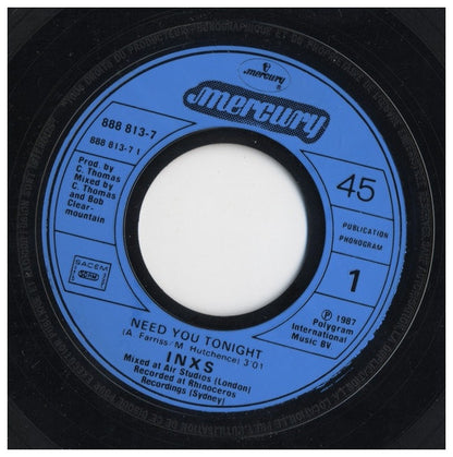 INXS - NEED YOU TONIGHT | 7" SINGLE USADO