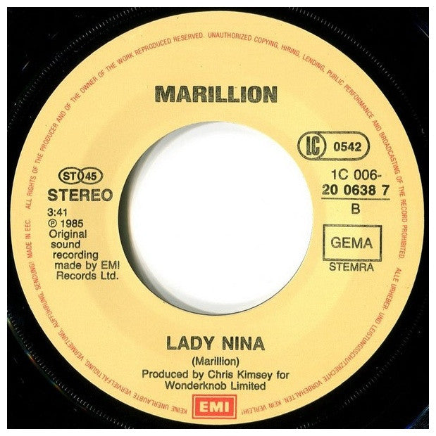 MARILLION - KAYLEIGH | 7" SINGLE USADO