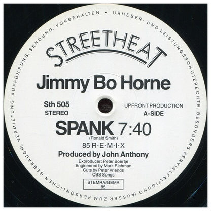 JIMMY "BO" HORNE - SPANK | 12" MAXI SINGLE VINILO USADO