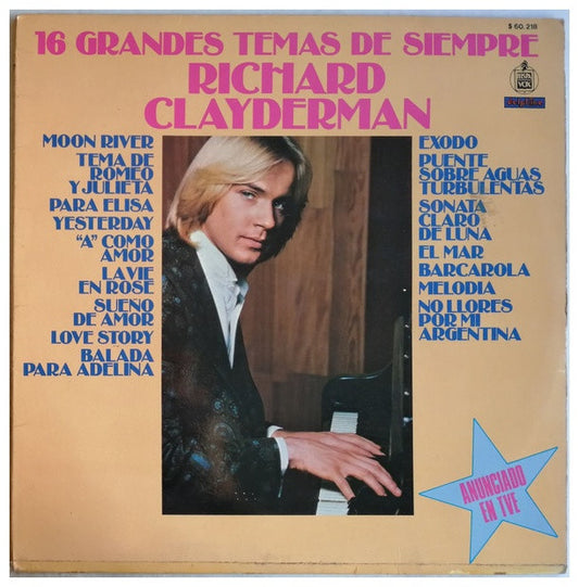 RICHARD CLAYDERMAN - 16 GRANDES TEMAS DE SIEMPRE | VINILO USADO