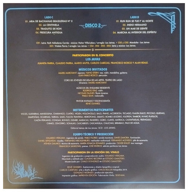 LOS JAIVAS - CONCIERTO ACUSTICO (2LP) | VINILO