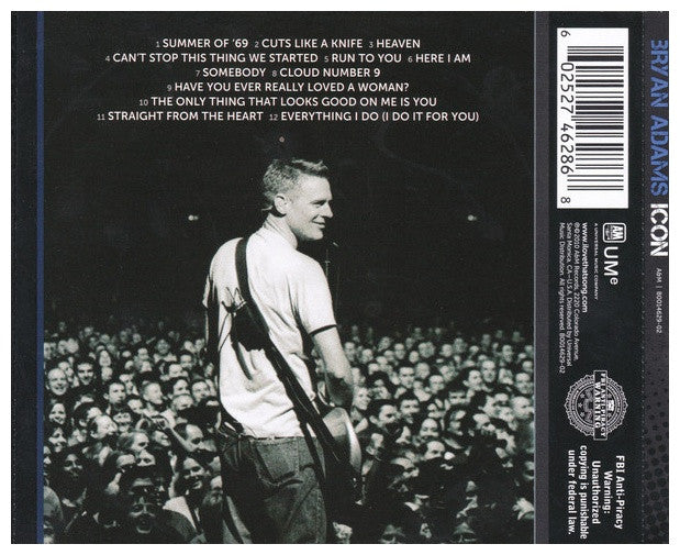 BRYAN ADAMS - ICON: THE BEST OF BRYAN ADAMS | CD