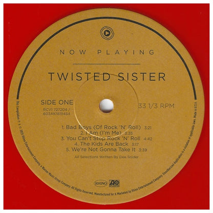 TWISTED SISTER - NOW PLAYING: HITS (ORANGE VINYL) | VINILO