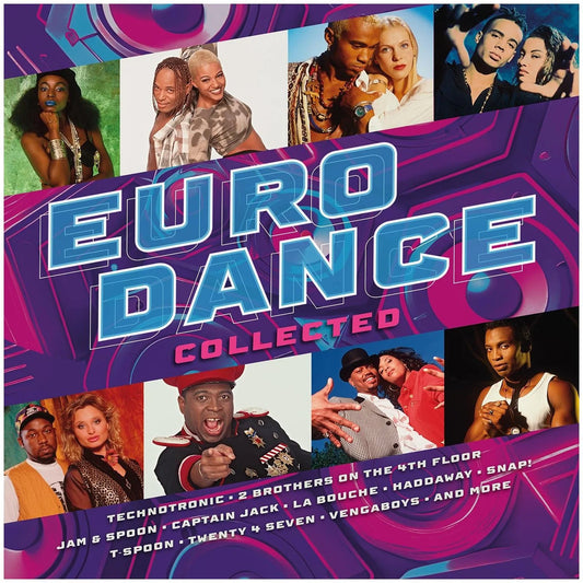EURODANCE COLLECTED - EURODANCE COLLECTED (2LP) (UK) (TRANSLUCENT BLUE/RED VINYL) (180GRS) | VINILO
