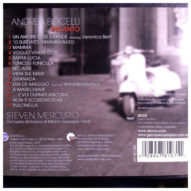 ANDREA BOCELLI - INCANTO | CD