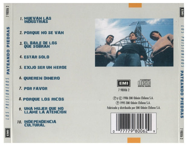 LOS PRISIONEROS  - PATEANDO PIEDRAS | CD