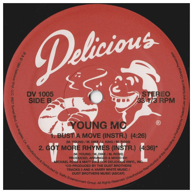 YOUNG MC - BUST A MOVE | 12" MAXI SINGLE VINILO USADO