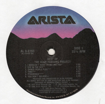 ALAN PARSONS PROJECT - THE BEST OF | VINILO USADO