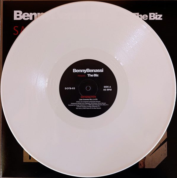 BENNY BENASSI PRESENTS THE BIZ - SATISFACTION (WHITE CREAM VINYL) | 12'' MAXI SINGLE