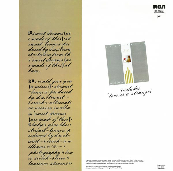 EURYTHMICS - SWEET DREAMS (ARE MADE OF THIS) | 12'' MAXI SINGLE USADO