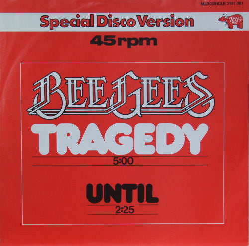 BEE GEES - TRAGEDY | 12'' MAXI SINGLE USADO