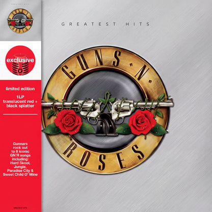 GUNS 'N ROSES - GREATEST HITS (EXCLUSIVE LTD EDITION) (TRANSLUCENT RED/BLACK SPLATTER VINYL) | VINILO