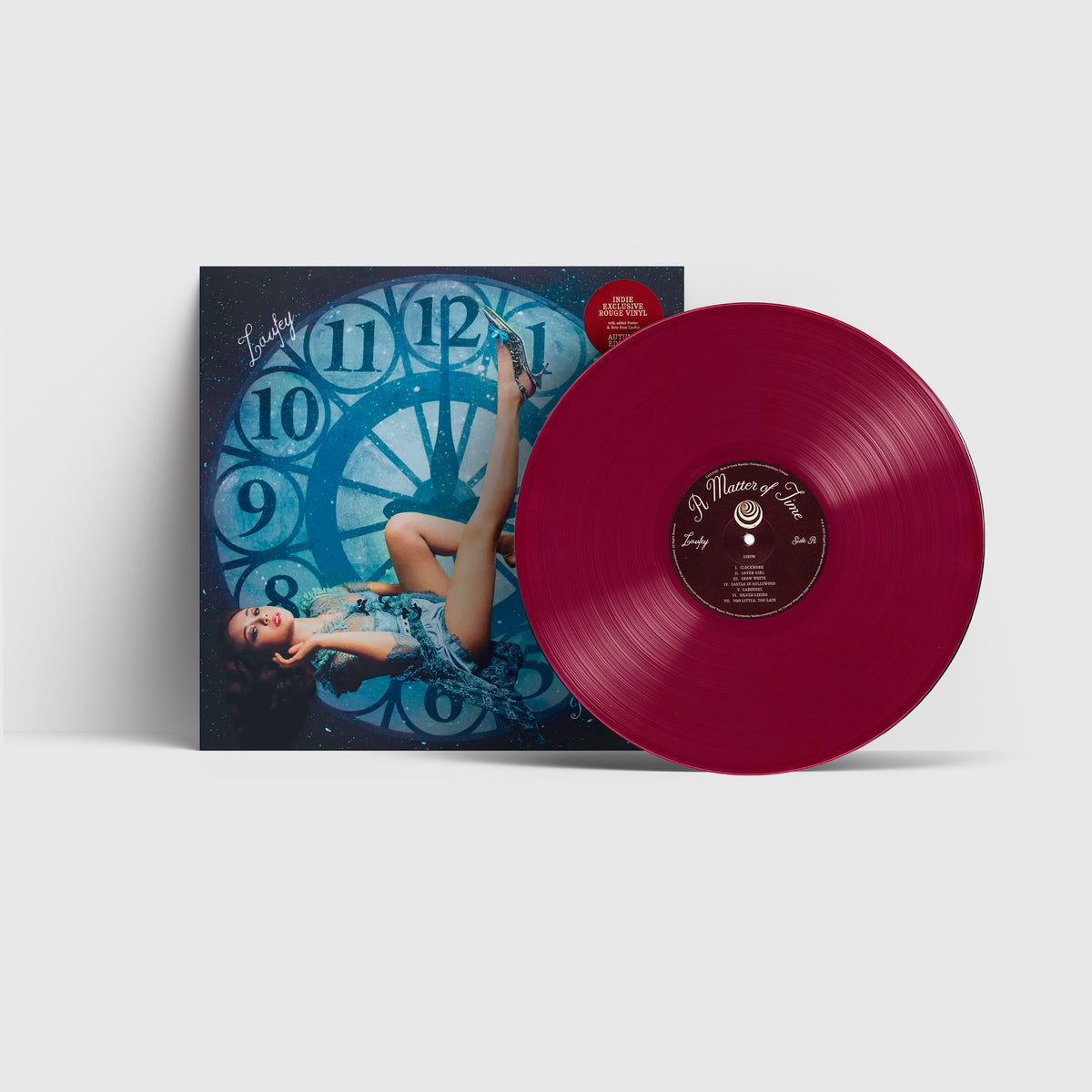 LAUFEY - A MATTER OF TIME (INDIE EXCLUSIVE AUTUMN EDITION) (ROUGE VINYL)(WITH BONUS 7" VINYL) (PHOTO CARD) | VINILO