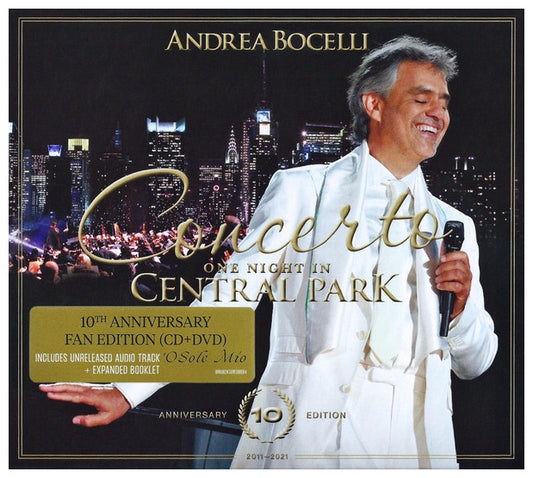ANDREA BOCELLI - CONCERTO ONE NIGHT IN CENTRAL PARK (10TH ANNIVERSARY EDITION (CD+DVD) | CD