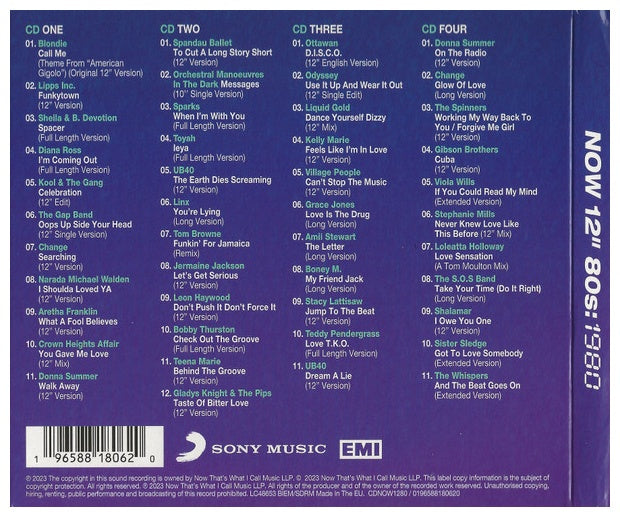 NOW 12" 80 S 1980 - VARIOUS (4CD BOXSET) | CD