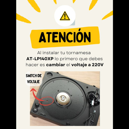 AUDIO-TECHNICA TORNAMESA  AT-LP140XP-BK | AUDIO PRO