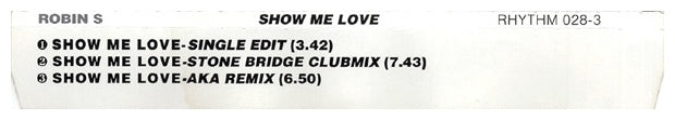 ROBIN S - SHOW ME LOVE | CD SINGLE USADO
