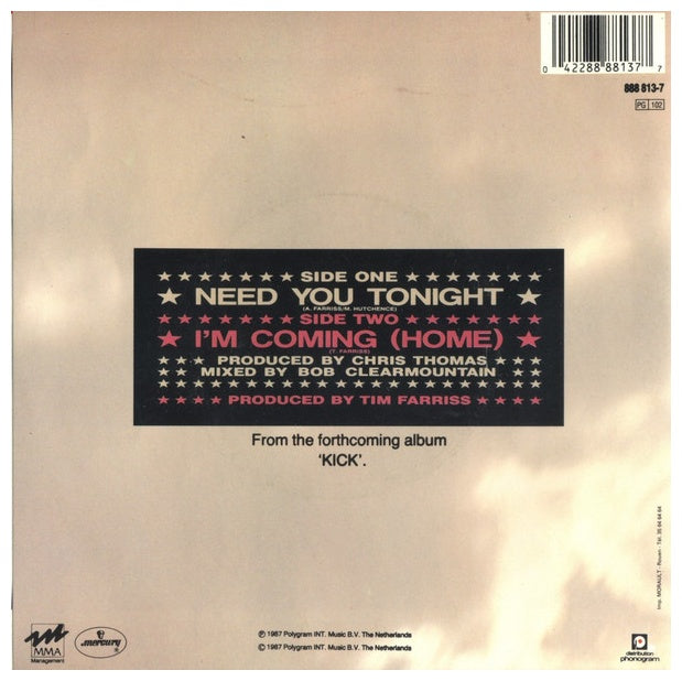 INXS - NEED YOU TONIGHT | 7" SINGLE USADO