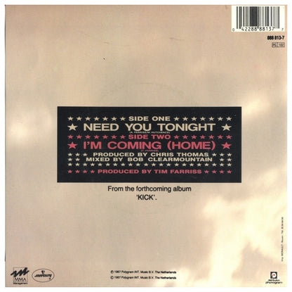 INXS - NEED YOU TONIGHT | 7" SINGLE USADO