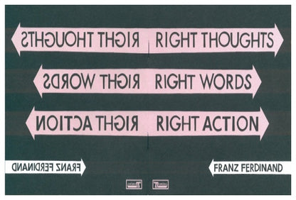 FRANZ FERDINAND - RIGHT THOUGHTS, RIGHT WORDS, RIGHT ACTION | CD