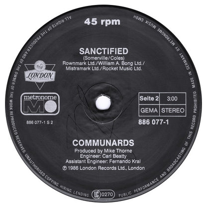 COMMUNARDS - DON T LEAVE ME THIS WAY | 12" MAXI SINGLE VINILO USADO