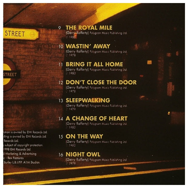 GERRY RAFFERTY  - BAKER STREET THE BEST OF | CD