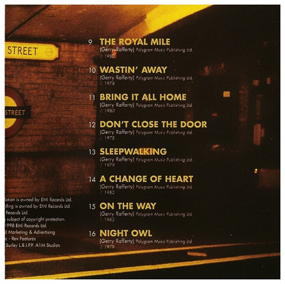 GERRY RAFFERTY  - BAKER STREET THE BEST OF | CD