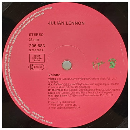 JULIAN LENNON - VALOTTE | VINILO USADO