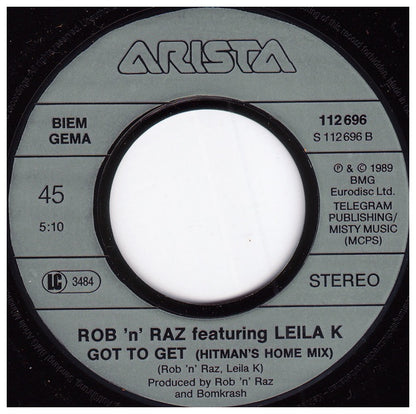 LEILA K - GOT TO GET (HITMAN S HOME MIX) | 7" SINGLE USADO