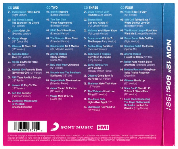NOW 12" 80 S 1981 - VARIOUS (4CD BOXSET) | CD