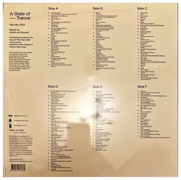 ARMIN VAN BUUREN - A STATE OF TRANCE (3LP) | VINILO