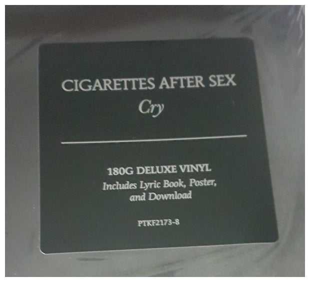 CIGARETTES AFTER SEX - CRY DELUXE BOOK POSTER | VINILO