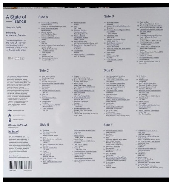 ARMIN VAN BUUREN - A STATE OF TRANCE YEAR MIX 2024 (3LP) | VINILO