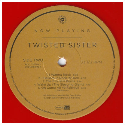 TWISTED SISTER - NOW PLAYING: HITS (ORANGE VINYL) | VINILO