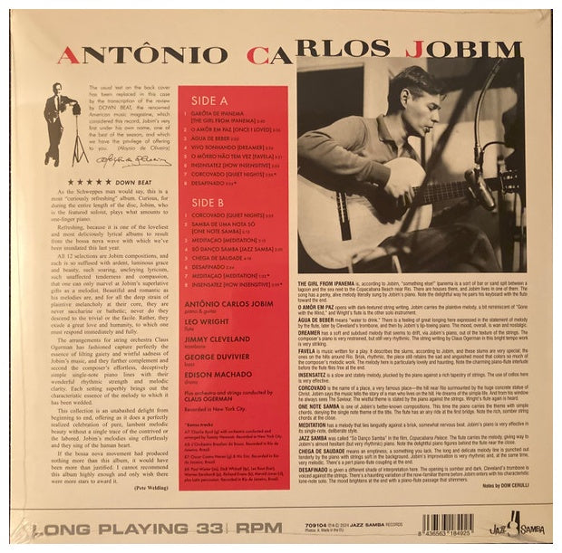 ANTONIO CARLOS JOBIM - GIRL FROM IPANEMA | VINILO