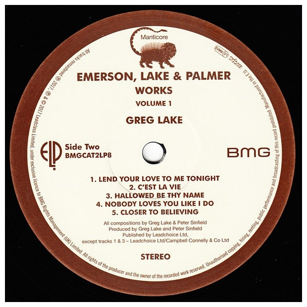 EMERSON, LAKE & PALMER - WORKS VOLUME 1 (2LP) | VINILO
