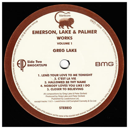 EMERSON, LAKE & PALMER - WORKS VOLUME 1 (2LP) | VINILO