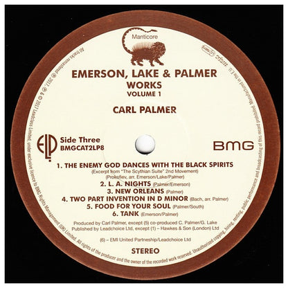 EMERSON, LAKE & PALMER - WORKS VOLUME 1 (2LP) | VINILO