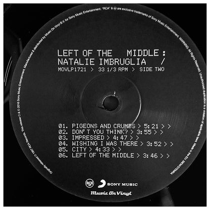 NATALIE IMBRUGLIA - LEFT OF THE MIDDLE | VINILO