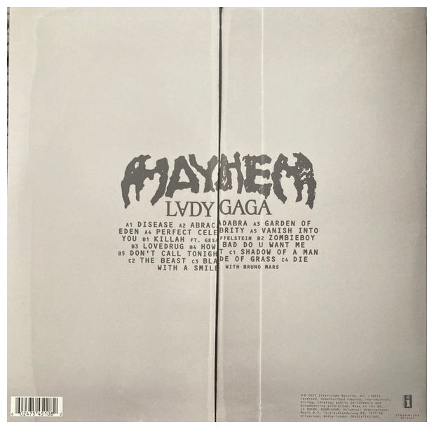 LADY GAGA - MAYHEM (2025) (2LP) (INC. POSTER) | VINILO