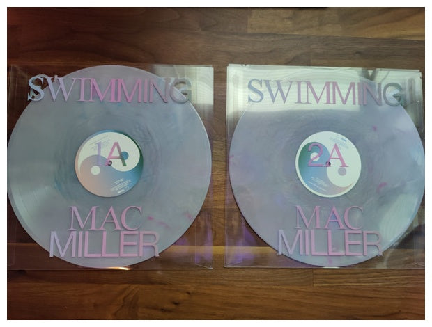 MAC MILLER - SWIMMING (2LP+POSTER A.O.) (MILKY CLEAR/HOT PINK/SKY BLUE MARBLE VINYL) | VINILO