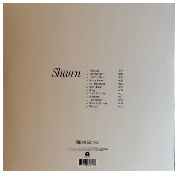SHAWN MENDES - SHAWN (MILK CLEAR VINYL) | VINILO