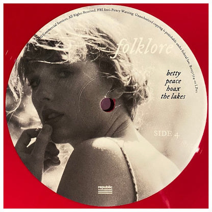 TAYLOR SWIFT - FOLKLORE (2LP) (EXCLUSIVE LTD EDITION) (RED VINYL) | VINILO