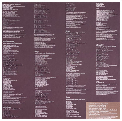 TAYLOR SWIFT - FOLKLORE (2LP) (EXCLUSIVE LTD EDITION) (RED VINYL) | VINILO
