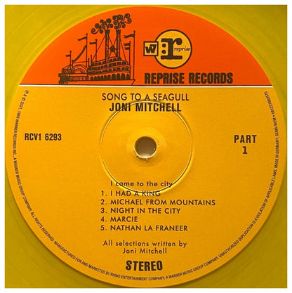 JONI MITCHELL - SONG TO A SEAGULL (TRANSPARENT YELLOW VINYL) | VINILO