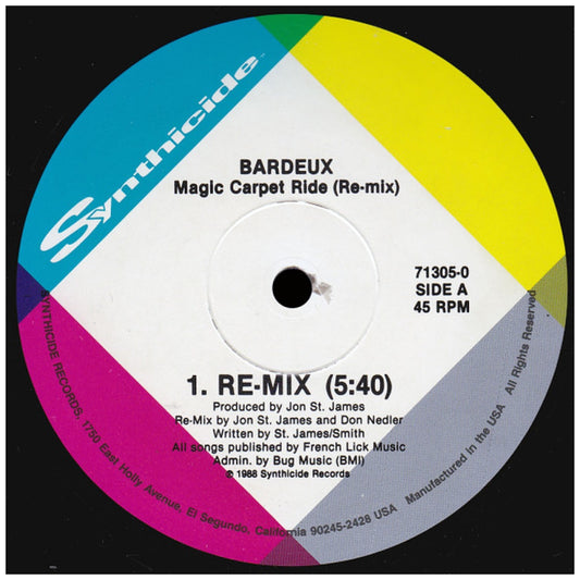 BARDEAUX - MAGIC CARPET RIDE | 12" MAXI SINGLE VINILO USADO