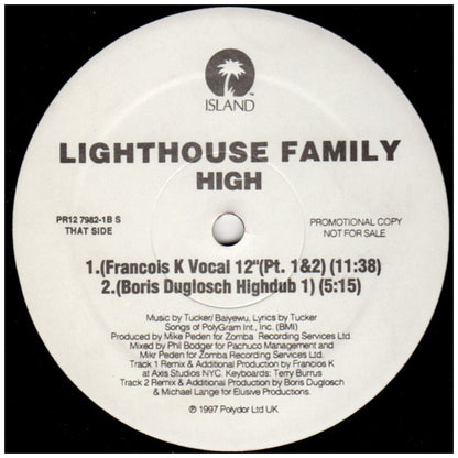 LIGHTHOUSE FAMILY - HIGH (REMIXES) (PROMO COPY) | 12" MAXI SINGLE VINILO USADO
