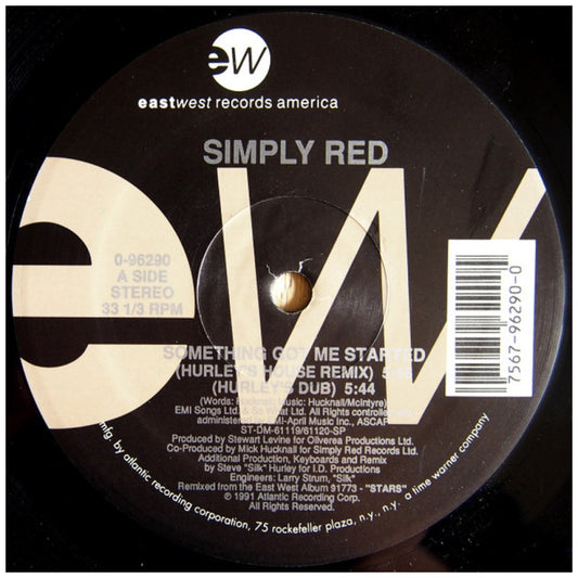 SIMPLY RED - SOMETHING GOT ME STARTED | 12" MAXI SINGLE VINILO USADO