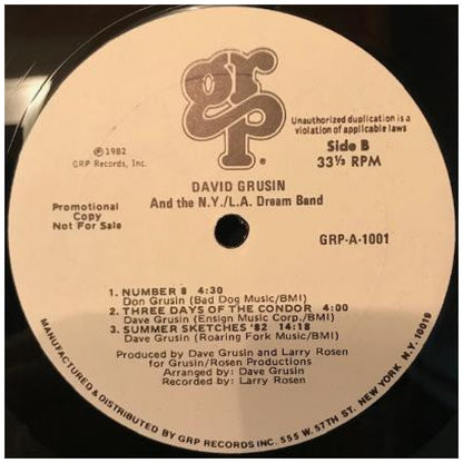 DAVE GRUSIN - AND THE NY-LA DREAM BAND | VINILO USADO